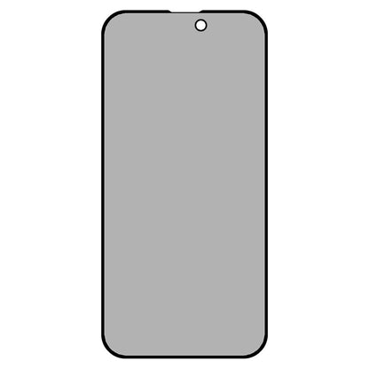 For iPhone 14 Pro Max 180 Degree Anti-spy Tempered Glass Film Anti-scratch Full Glue Matte Full Screen Protector