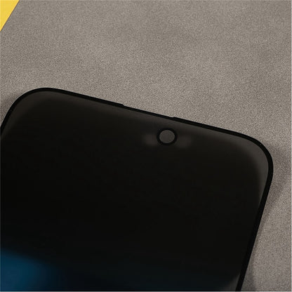 For iPhone 14 Pro Max 180 Degree Anti-spy Tempered Glass Film Anti-scratch Full Glue Matte Full Screen Protector