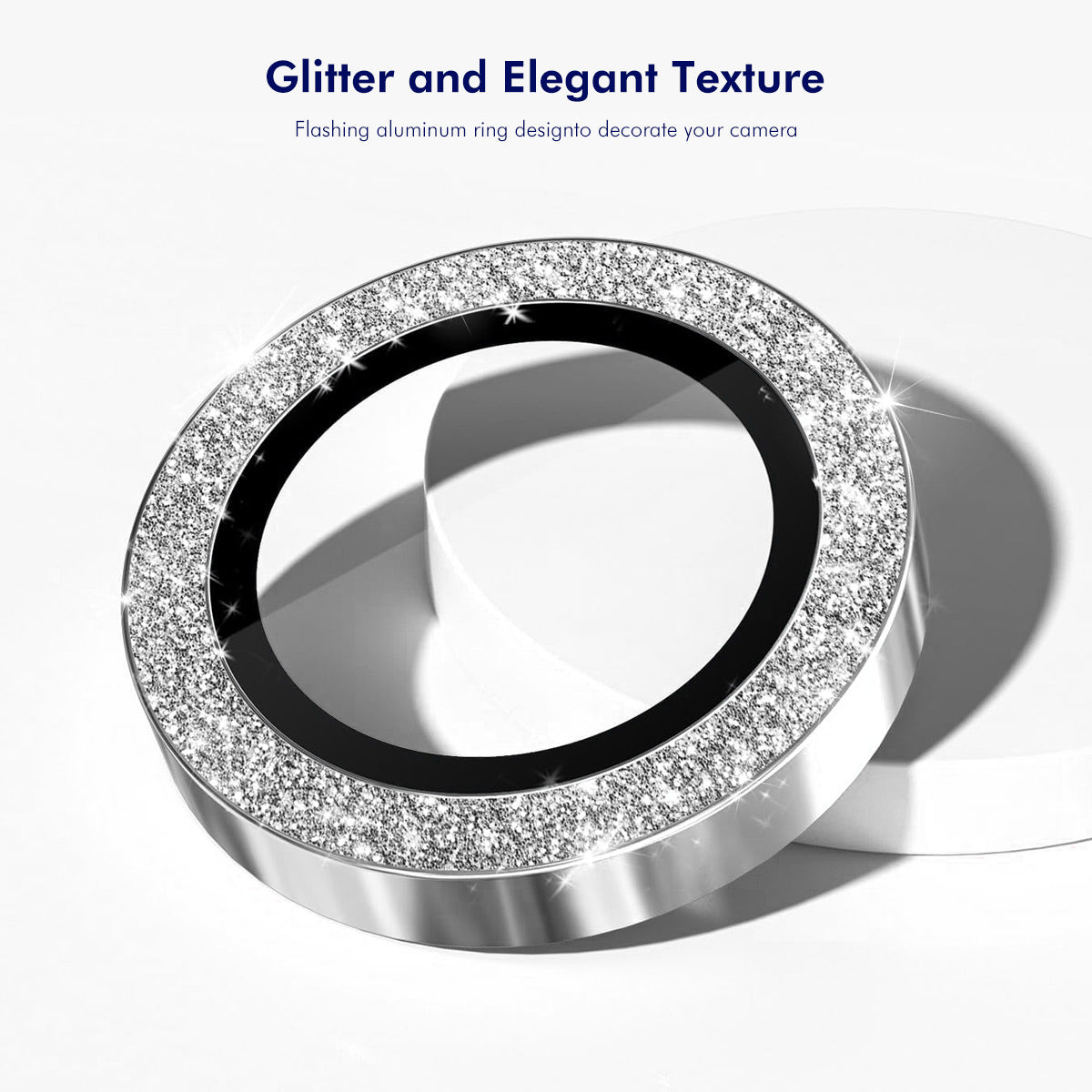 ENKAY HAT PRINCE For iPhone 17 Camera Lens Protector  Glitter Decor Tempered Glass Lens Film