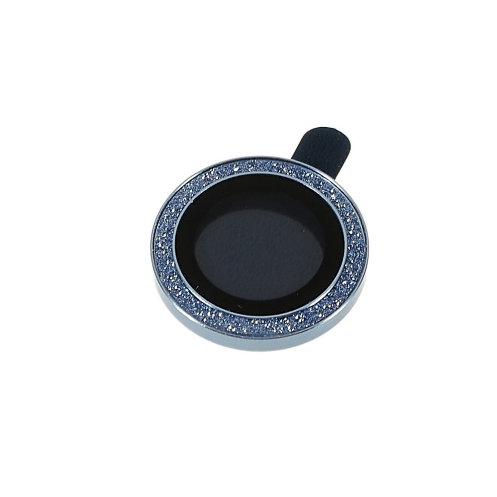For iPhone 17 Camera Lens Protector Set Bling Glitter Metal Ring Tempered Glass Lens Film