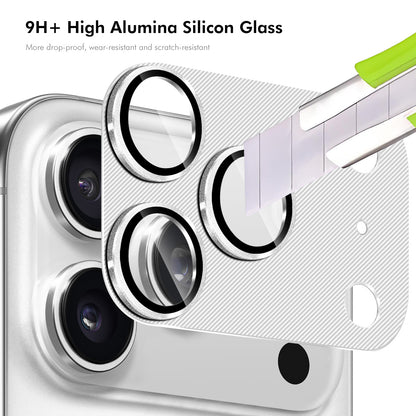 ENKAY HAT PRINCE For iPhone 17 Pro Max Camera Lens Protector   Aluminium Alloy + Tempered Glass Lens Film