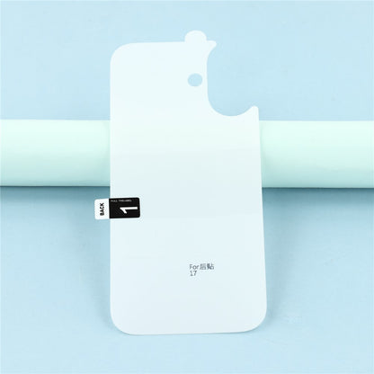 For iPhone 17 Back Screen Protector Hydrogel Clear TPU Phone Back Cover Film