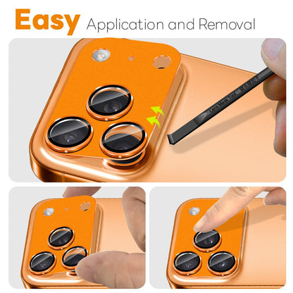 NORTHJO For iPhone 17 Pro Camera Lens Protector Matte Metal Lens Cover with Integrated 9H Tempered Glass Film