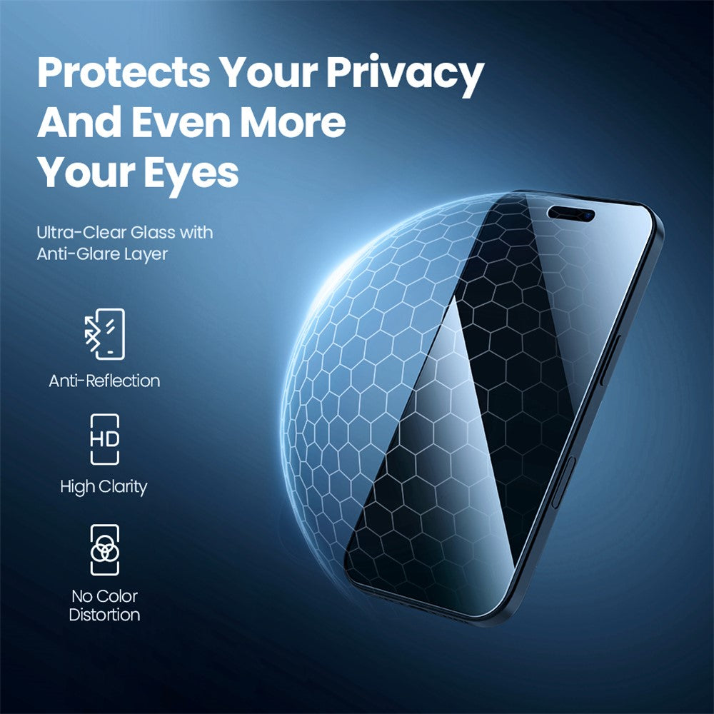 NILLKIN For iPhone 17 Pro Max Anti-Peep Screen Protector Anti-Scratch AGC Glass Full Screen Film