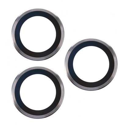 For iPhone 17 Pro Max  /  17 Pro Camera Lens Protector Metal Ring Tempered Glass Film