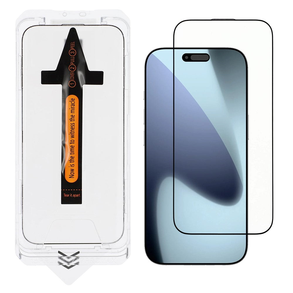For iPhone 17 Screen Protector Silk Printing High Aluminium-Silicon Glass Easy Installation Film