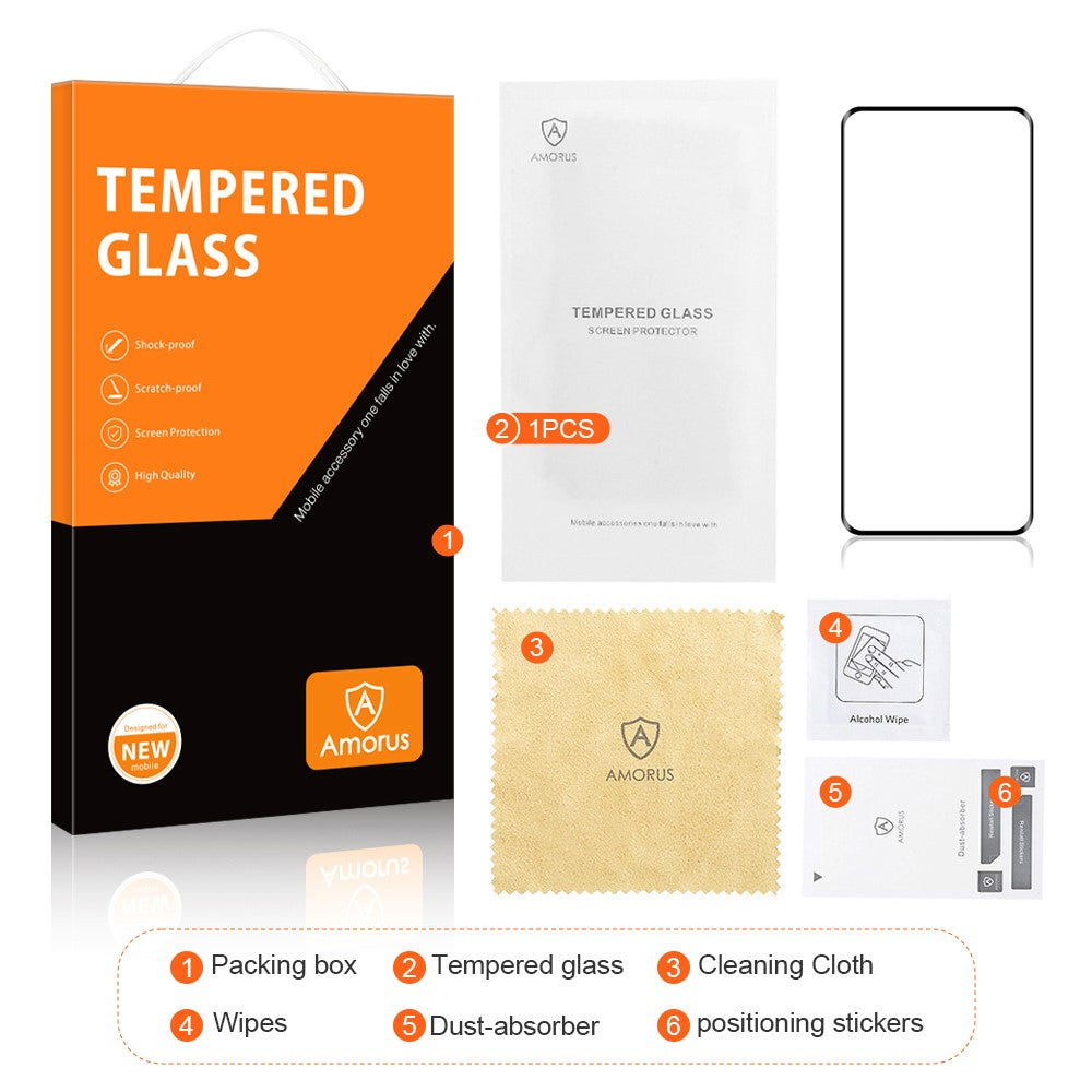 AMORUS For Xiaomi Redmi Poco M8 Pro 5G / Redmi Note 15 Pro+ 5G (Global) Screen Protector 3D Curved Tempered Glass Film