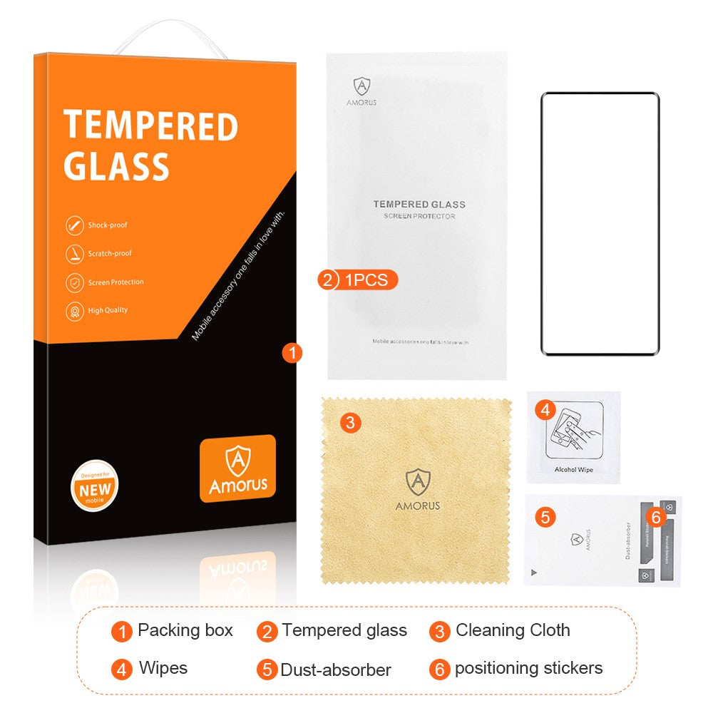 AMORUS For Xiaomi Poco M8 5G / Redmi Note 15 5G (Global) / 15 4G (Global) Screen Protector 3D Curved Tempered Glass Film