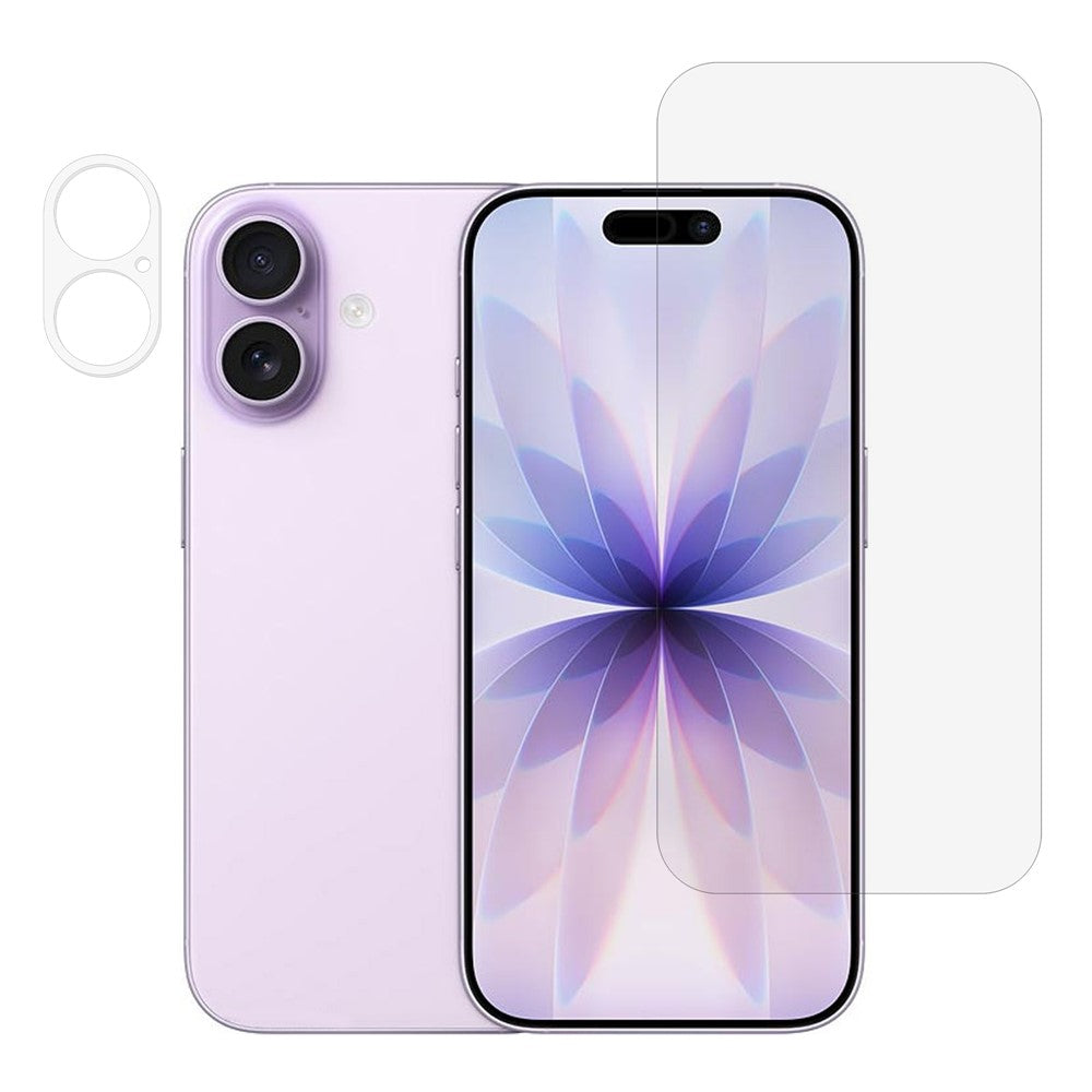 For iPhone 17 Screen Protector 0.3mm Arc Edge Ultra Clear Tempered Glass Film with Camera Lens Protector