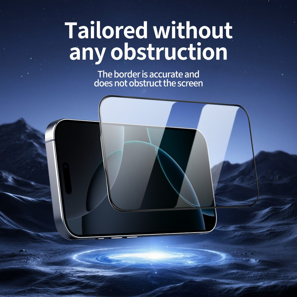 DO AS YOU WISH For iPhone 16 Pro Max Screen Protector Silk Printing Full Glue High Aluminum-silicon Glass Film