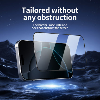 DO AS YOU WISH For iPhone 16 Pro Max Screen Protector Silk Printing Full Glue High Aluminum-silicon Glass Film