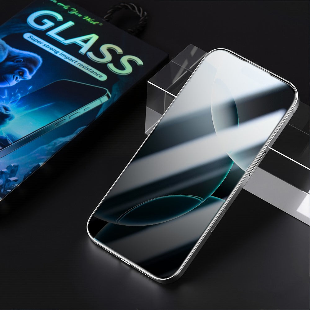 DO AS YOU WISH For iPhone 16 Pro Max Screen Protector Silk Printing Full Glue High Aluminum-silicon Glass Film