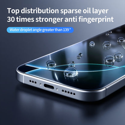DO AS YOU WISH For iPhone 16 Pro Max Screen Protector Silk Printing Full Glue High Aluminum-silicon Glass Film