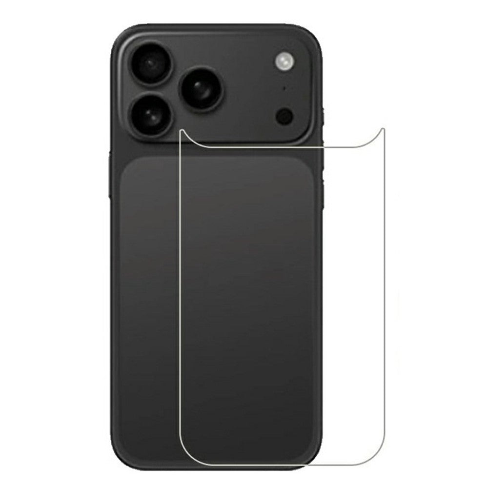 For iPhone 17 Pro Max Tempered Glass Phone Back Protector 0.3mm Arc Edge HD Clear Back Film
