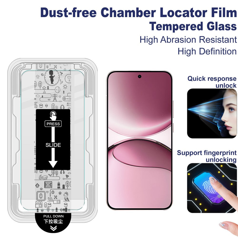 IMAK H Series For Xiaomi 15T Pro / 15T Tempered Glass Screen Protector Dust-free Installation Film (Fingerprint Unlock)