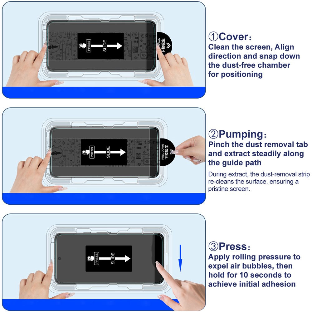 IMAK H Series For Xiaomi 15T Pro / 15T Tempered Glass Screen Protector Dust-free Installation Film (Fingerprint Unlock)