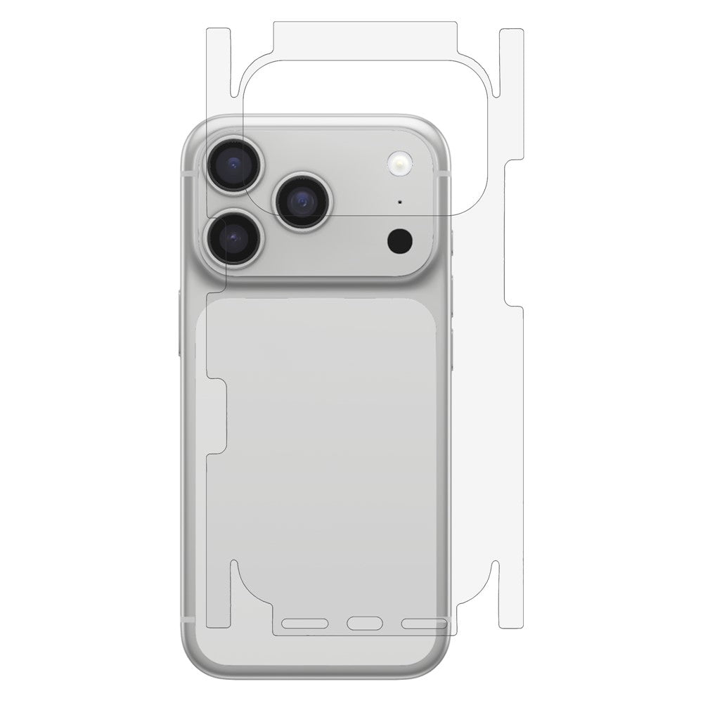 For iPhone 17 Pro Phone Back Side Protector Full Coverage Soft PET Film