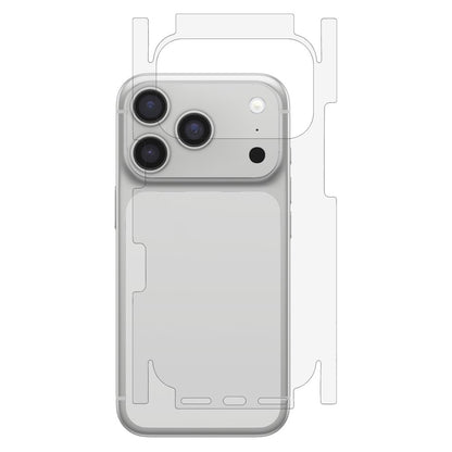 For iPhone 17 Pro Phone Back Side Protector Full Coverage Soft PET Film