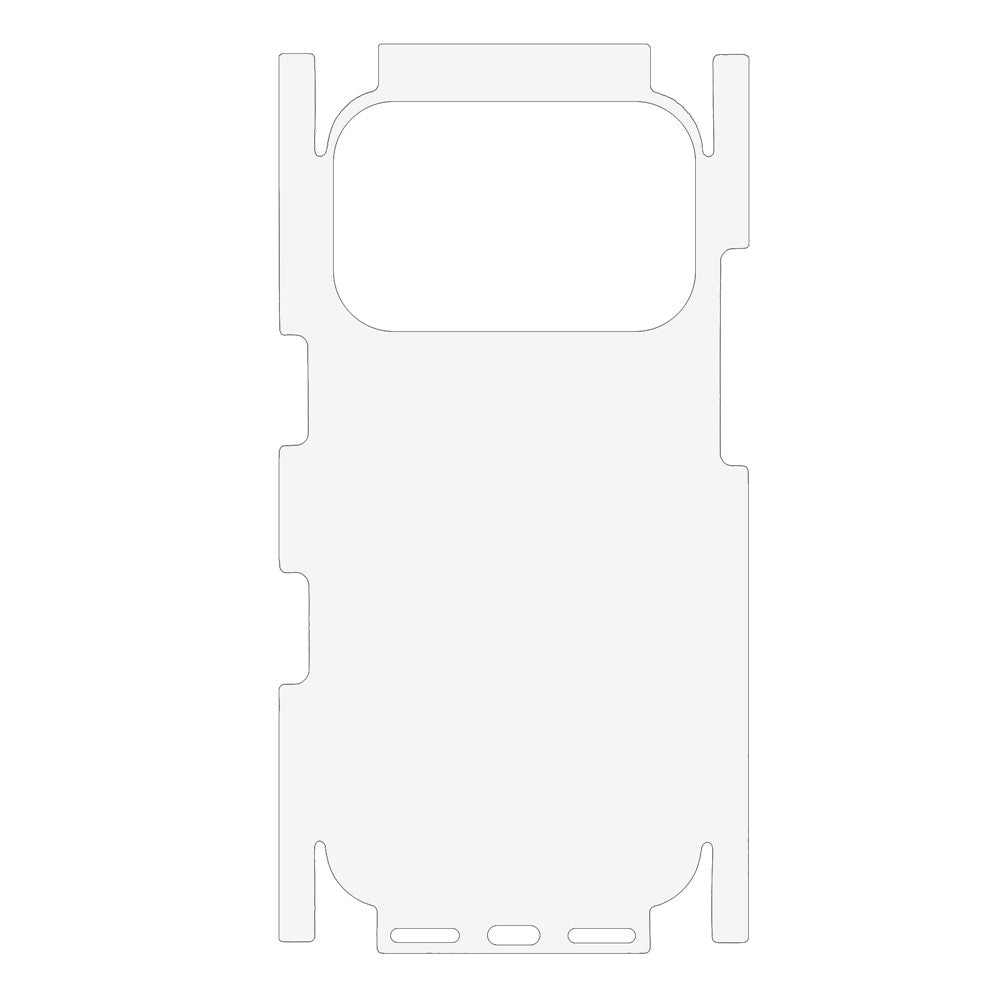 For iPhone 17 Pro Phone Back Side Protector Full Coverage Soft PET Film