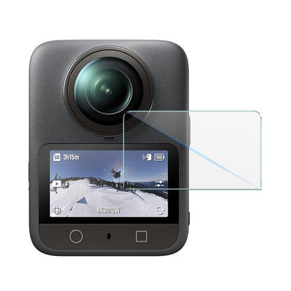 IMAK For DJI Osmo 360 Clear Tempered Glass Screen Protector with Self Positioning Frame