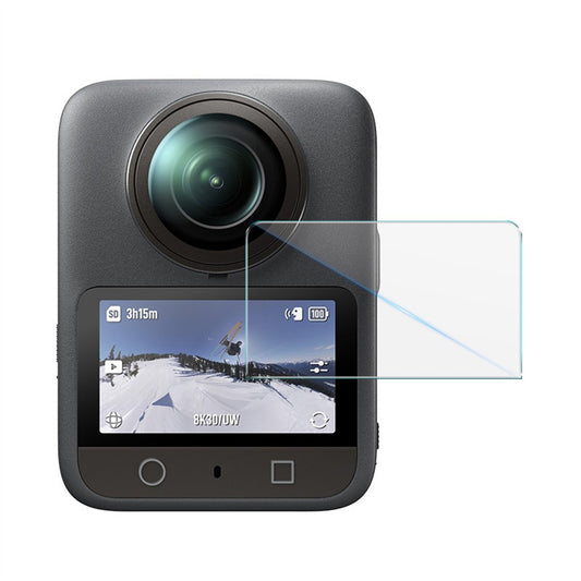 IMAK For DJI Osmo 360 Clear Tempered Glass Screen Protector with Self Positioning Frame