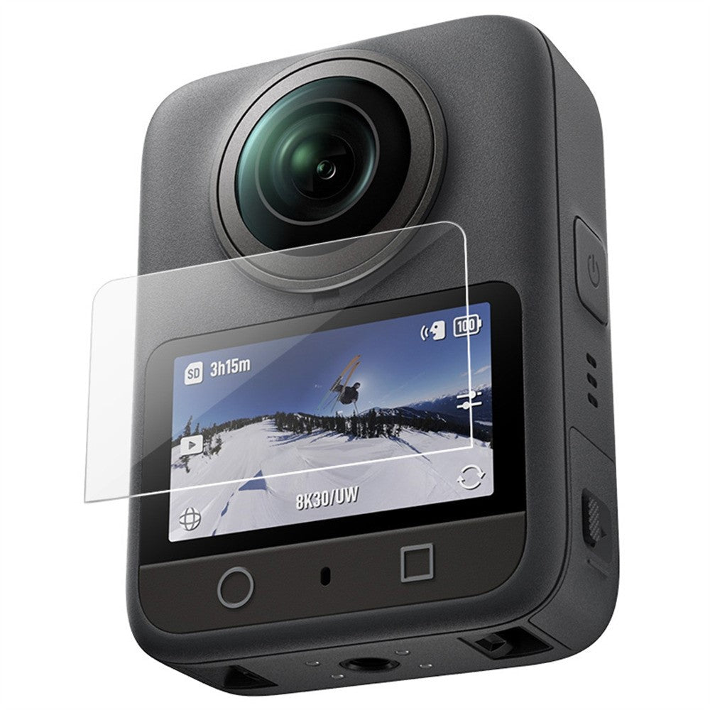 IMAK For DJI Osmo 360 Clear Tempered Glass Screen Protector with Self Positioning Frame
