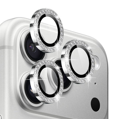 NORTHJO For iPhone 17 Pro  /  17 Pro Max Camera Lens Protector Rhinestone Ring Tempered Glass Lens Film