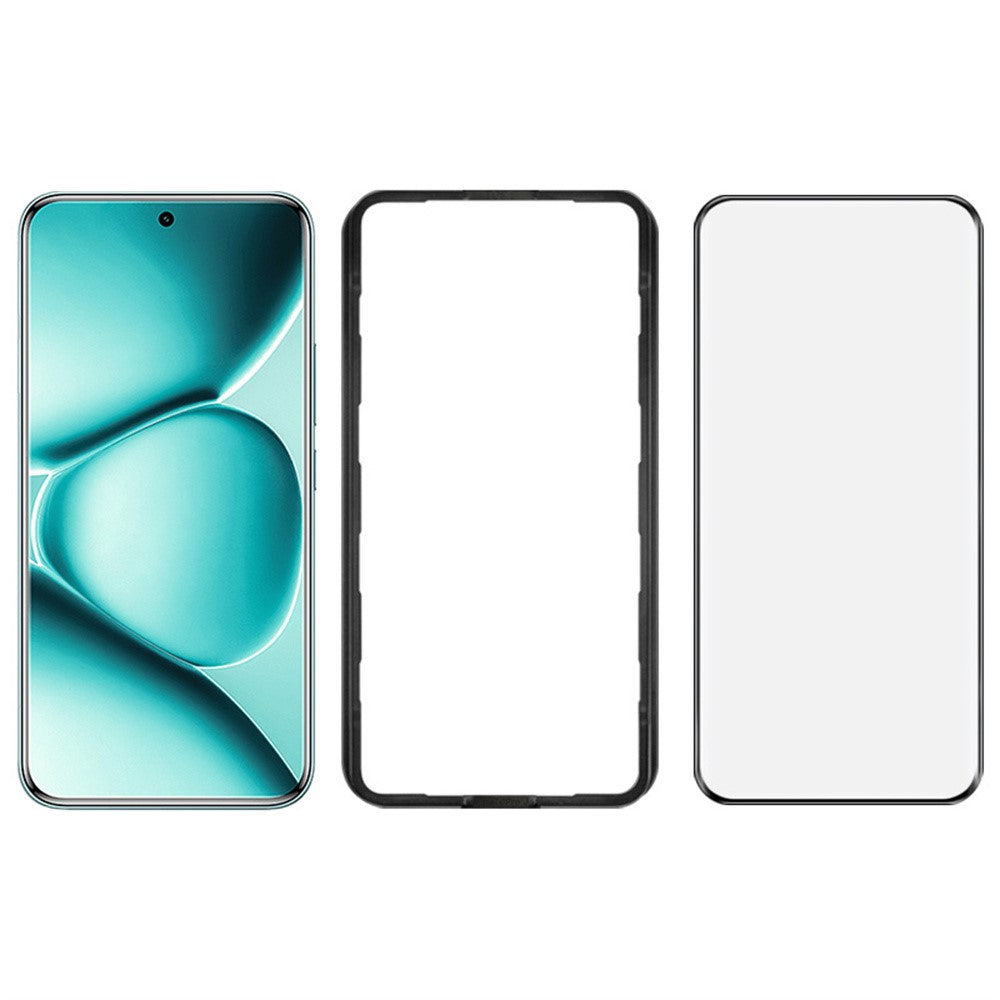 IMAK For Xiaomi Poco M8 Pro 5G / Redmi Note 15 Pro+ 5G (Global) / Poco M8 Pro 5G Full Screen Protector 3D Curved Full Glue Tempered Glass Film with Positioning Frame (Fingerprint Unlock)