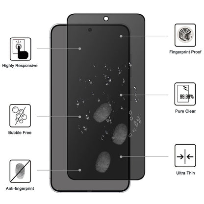 For Samsung Galaxy S26+ Tempered Glass Full Screen Protector 2.5D Arc Edge Anti-Spy Film