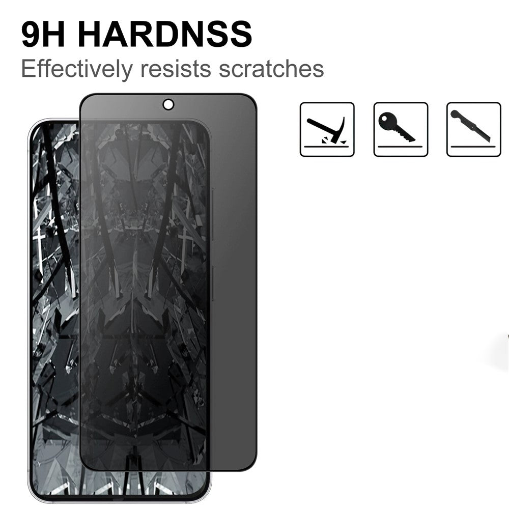 For Samsung Galaxy S26+ Tempered Glass Full Screen Protector 2.5D Arc Edge Anti-Spy Film