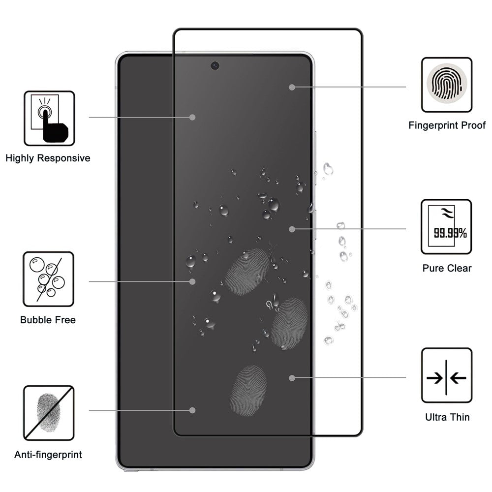 For Samsung Galaxy S26 Ultra AGC Tempered Glass with Black Edge Full Glue Full Coverage Screen Protector