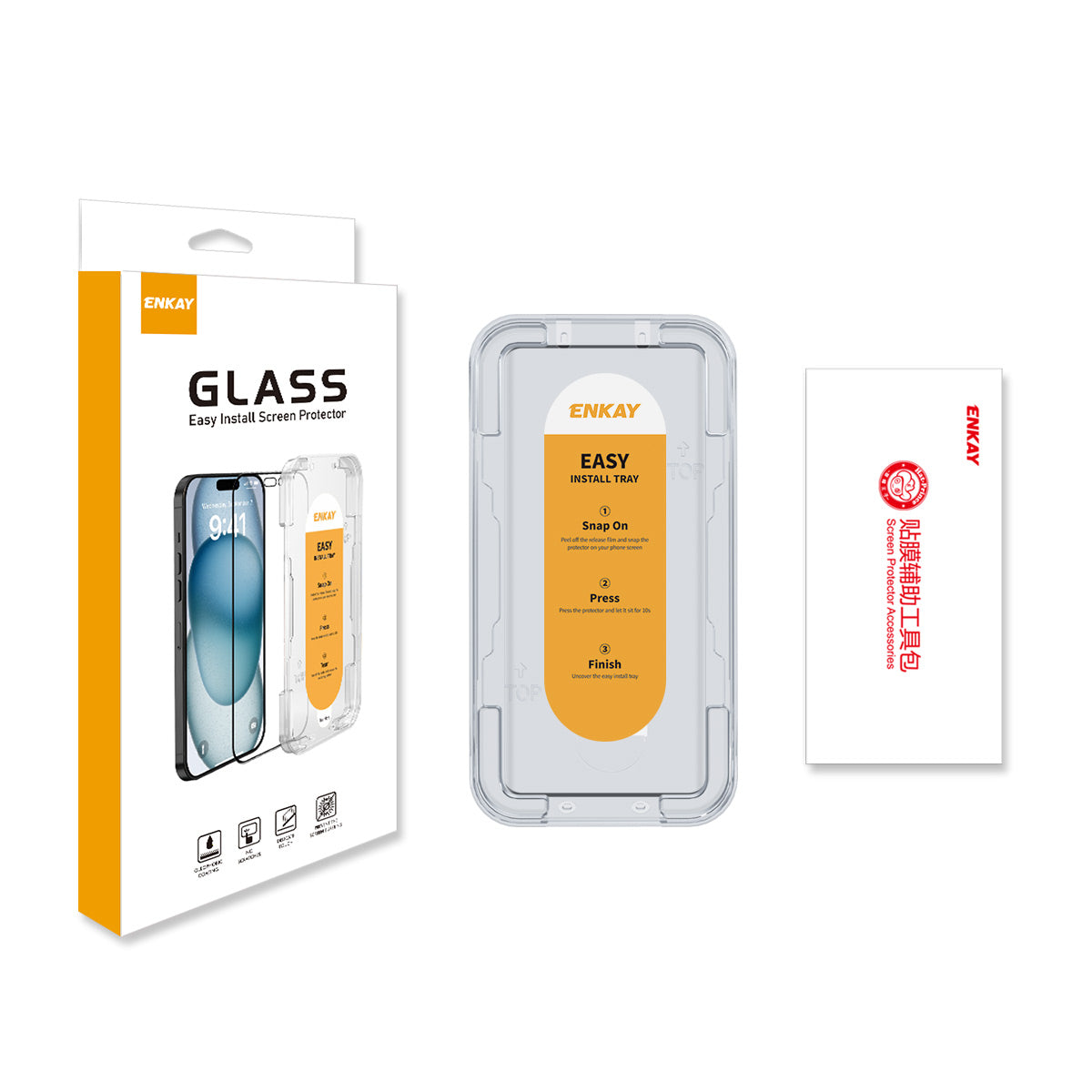 ENKAY HAT PRINCE For Xiaomi Poco M8 Pro 5G / Redmi Note 15 Pro+ 5G (Global) Screen Protector   Silk Printing High Aluminium-Silicon Glass Film