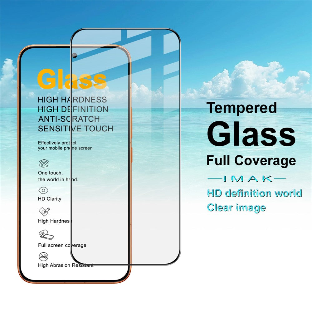 IMAK Pro+ Series For Xiaomi Redmi Turbo 5 Max 5G  /  Poco X8 Pro Max 5G Screen Protector Full Coverage Tempered Glass Film (Fingerprint Unlock)