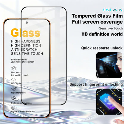 IMAK Pro+ Series For Xiaomi Redmi Turbo 5 Max 5G  /  Poco X8 Pro Max 5G Screen Protector Full Coverage Tempered Glass Film (Fingerprint Unlock)