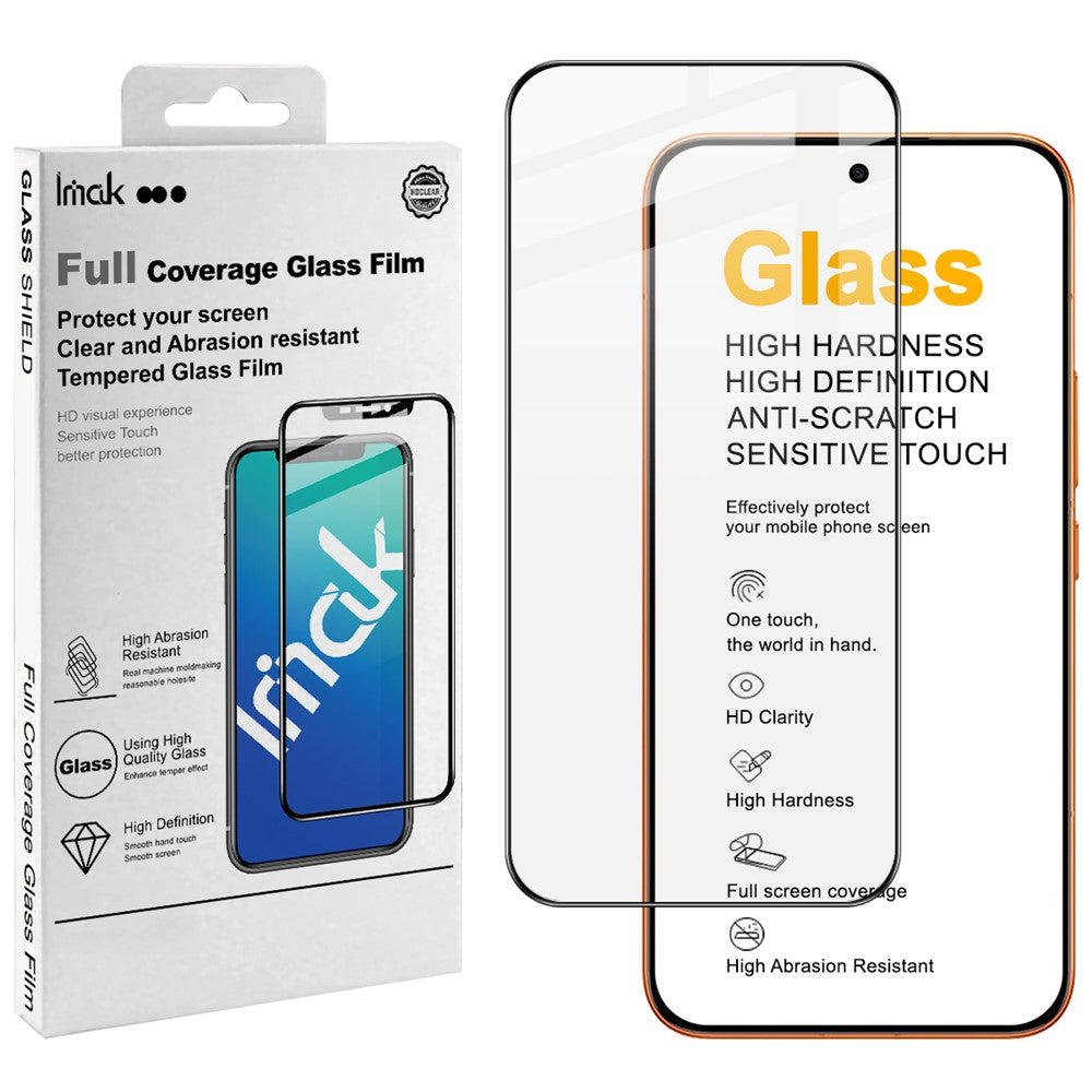 IMAK Pro+ Series For Xiaomi Redmi Turbo 5 Max 5G  /  Poco X8 Pro Max 5G Screen Protector Full Coverage Tempered Glass Film (Fingerprint Unlock)