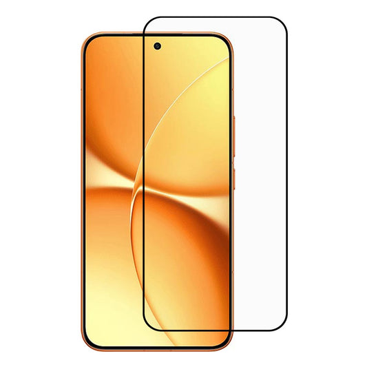 For Xiaomi Poco X8 Pro Max 5G / Redmi Turbo 5 Max 5G Full Screen Protector Full Glue Arc Edge HD High Aluminium-silicon Glass Film with Black Silk Print Edge (Fingerprint Unlock)