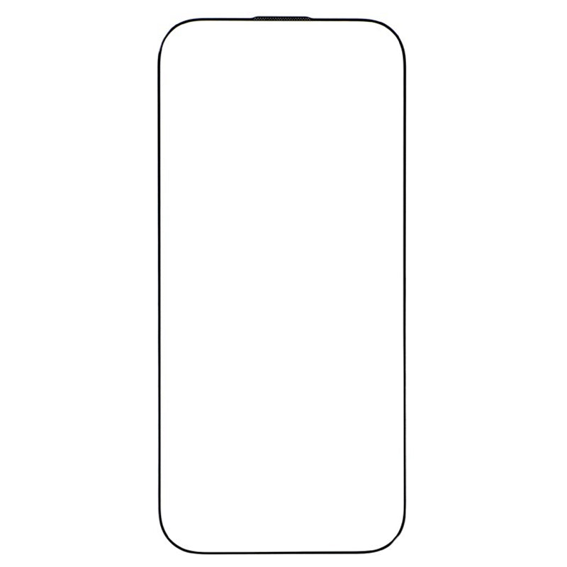 For iPhone 16e / iPhone 17e Full Tempered Glass Electroplated Silk-Print 0.33mm High Aluminium-Silicon Glass Screen Protector