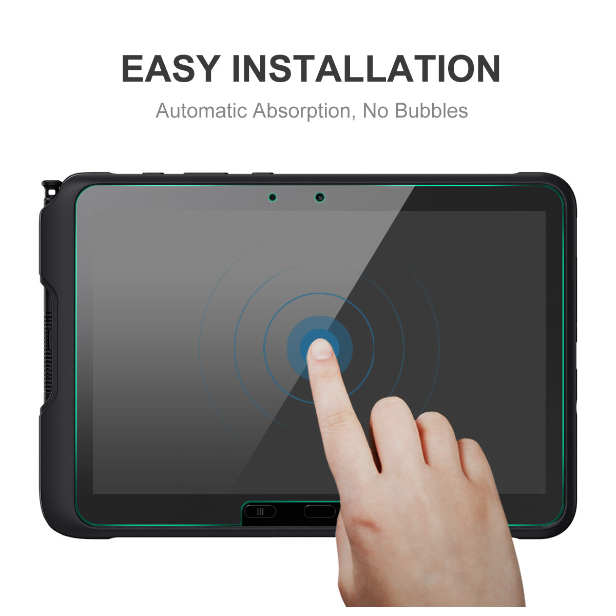 ENKAY HAT PRINCE For Samsung Galaxy Tab Active5 Pro 2Pcs Screen Protector 9H 2.5D 0.33mm High Aluminium-silicon Glass Film