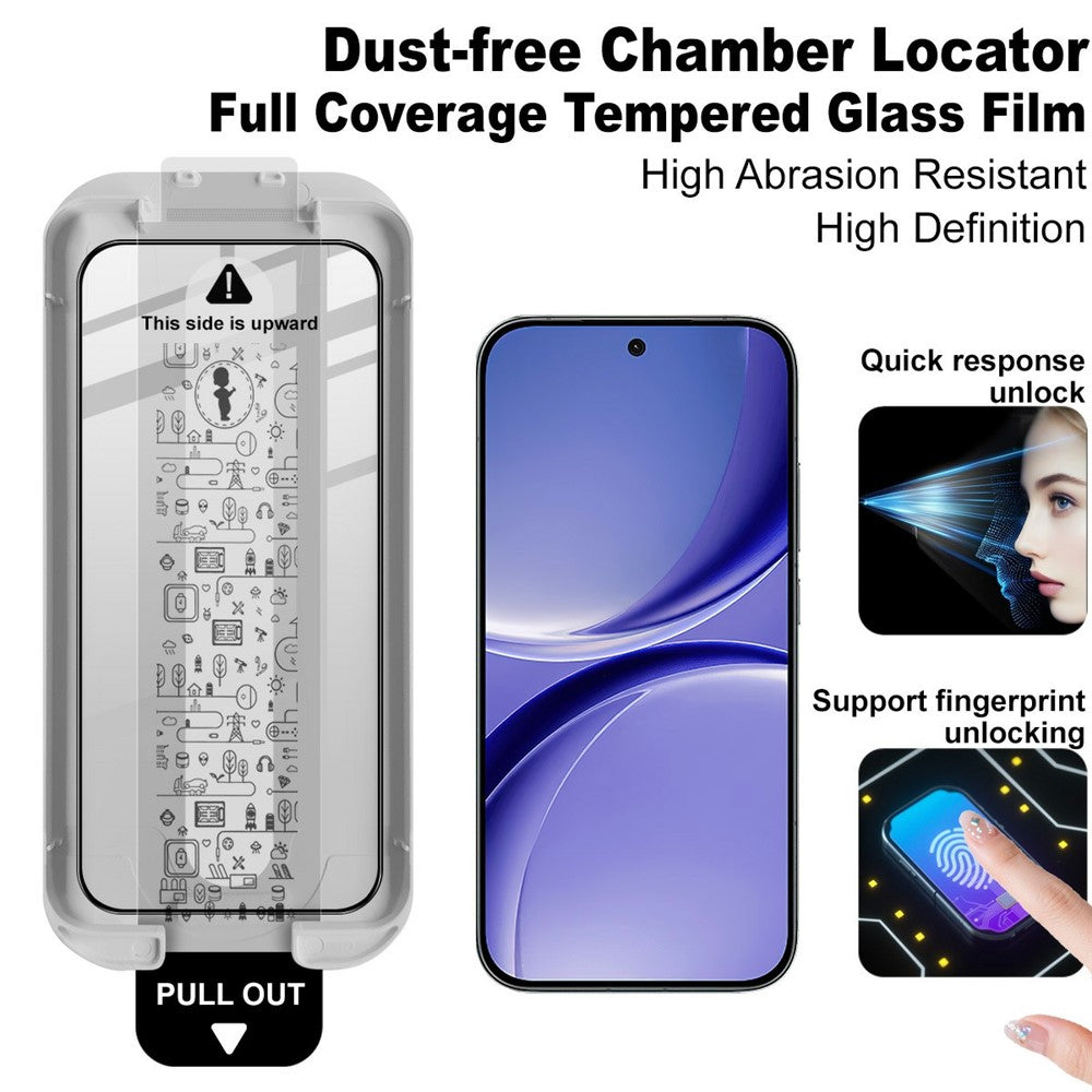 IMAK Tempered Glass For Xiaomi Redmi Turbo 5 Max 5G  /  Poco X8 Pro Max 5G Full Screen Protector Full Glue Film with Dust-free Installation Tool (Fingerprint Unlock)