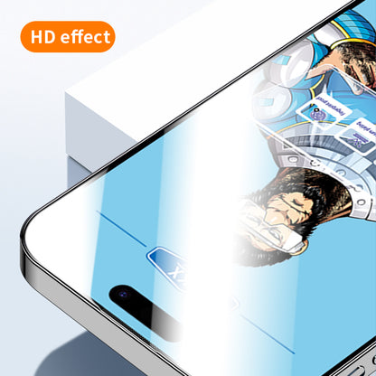 For iPhone 16e / iPhone 17e 10Pcs High Definition Tempered Glass Anti-fingerprint Anti-static Electroplating Full Screen Protector