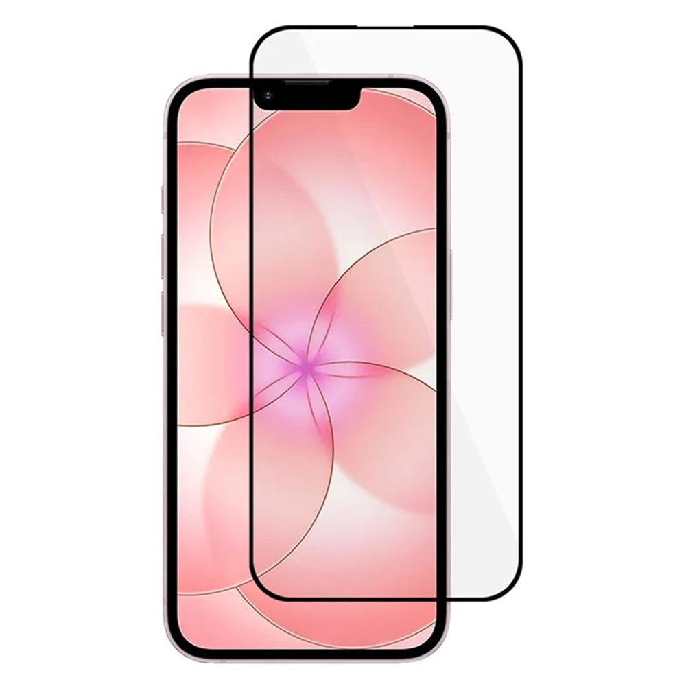 For iPhone 16e / iPhone 17e Tempered Glass Silk Printing Side Glue Full Coverage Screen Protector
