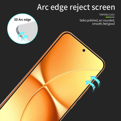 Mofi For Xiaomi Poco X8 Pro Max 5G / Xiaomi Redmi Turbo 5 Max 5G Screen Protector 9H 3D Curved Full Glue Full Coverage Tempered Glass Film