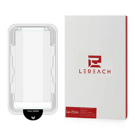 LEREACH For iPhone 17e / 16e Tempered Glass Full Screen Protector Anti-Fingerprint Film with Dust-Free Installation Tool