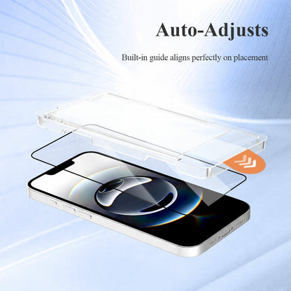 LEREACH 2Pcs For iPhone 17e / 16e Tempered Glass Full Screen Protector Anti-Fingerprint Film with Dust-Free Installation Tool