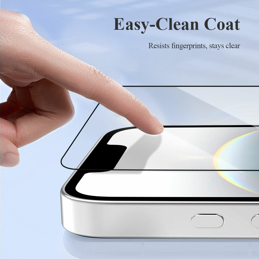 LEREACH 2Pcs For iPhone 17e / 16e Tempered Glass Full Screen Protector Anti-Fingerprint Film with Dust-Free Installation Tool