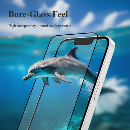 LEREACH 2Pcs For iPhone 17e / 16e Tempered Glass Full Screen Protector Anti-Fingerprint Film with Dust-Free Installation Tool