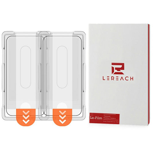 LEREACH 2Pcs For OnePlus 15R 5G Tempered Glass Full Screen Protector Anti-Fingerprint Film with Dust-Free Installation Tool