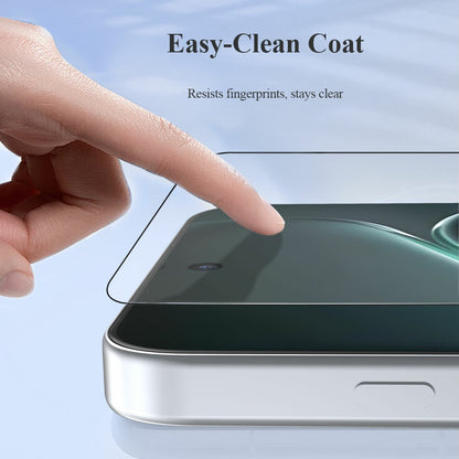 LEREACH 2Pcs For OnePlus 15R 5G Tempered Glass Full Screen Protector Anti-Fingerprint Film with Dust-Free Installation Tool