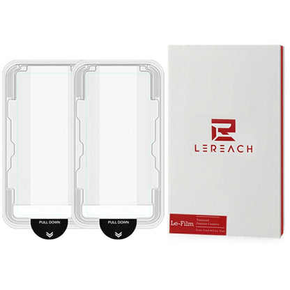 LEREACH 2Pcs For OnePlus 15R 5G Tempered Glass Full Screen Protector Anti-Fingerprint Film with Dust-Free Installation Tool