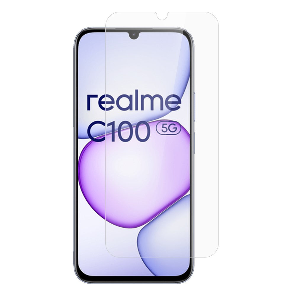 For Realme C100 5G Screen Protector 0.3mm Arc Edge Tempered Glass Film, Not Complete Coverage